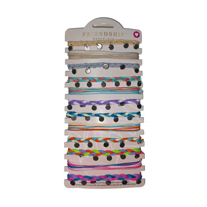 Gewebte & Geflochtene Freundschaftsarmbänder mit Anhänger