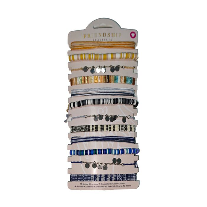 Gewebte Freundschaftsarmbänder mit Anhängern