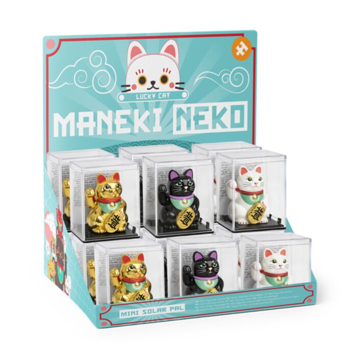 Waving Cat Winkende Katze Mini Solar Pal Wackelfigur