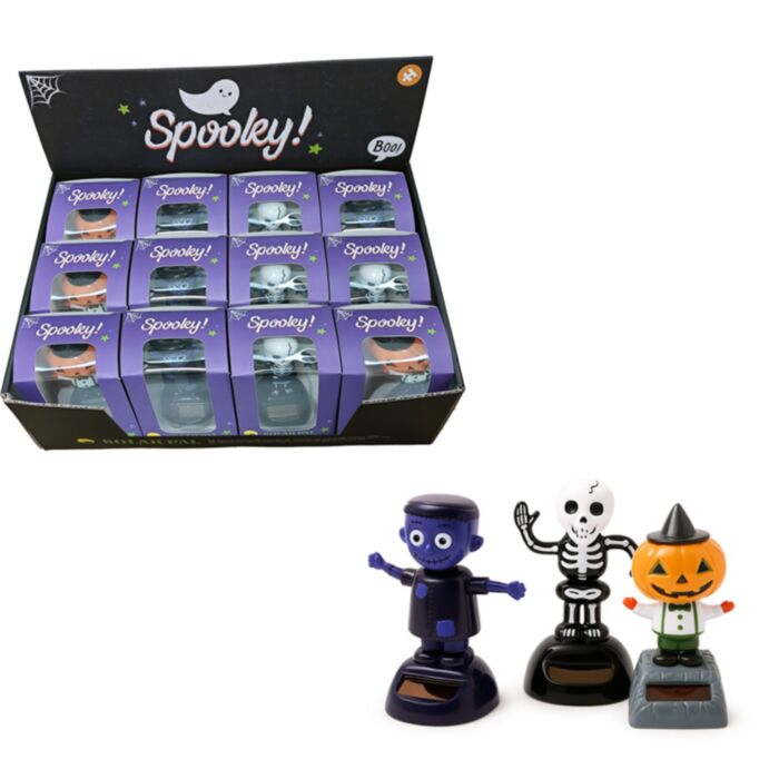 Spooky Frankenstein, Skelett & Kürbis-Kopf Wackelfigur