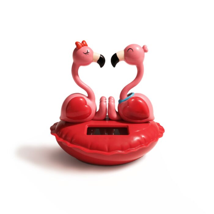 Amore Flamingo-Liebespaar Solar Pal Wackelfigur