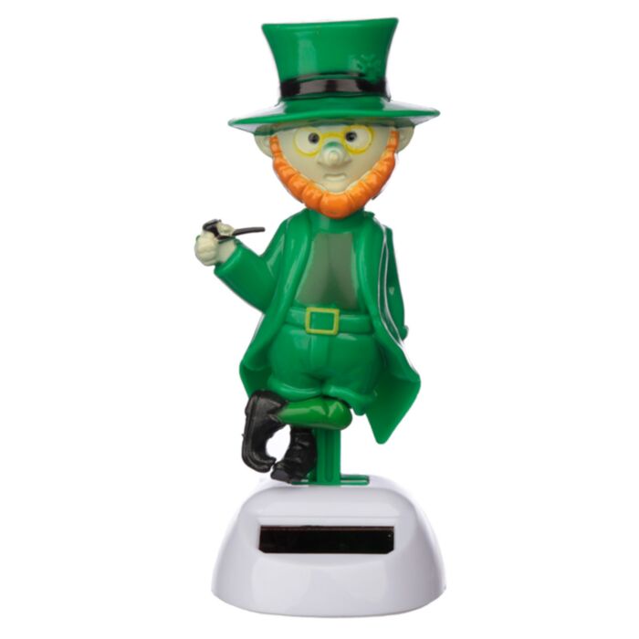 Leprechaun Irischer Kobold Solar Pal Wackelfigur