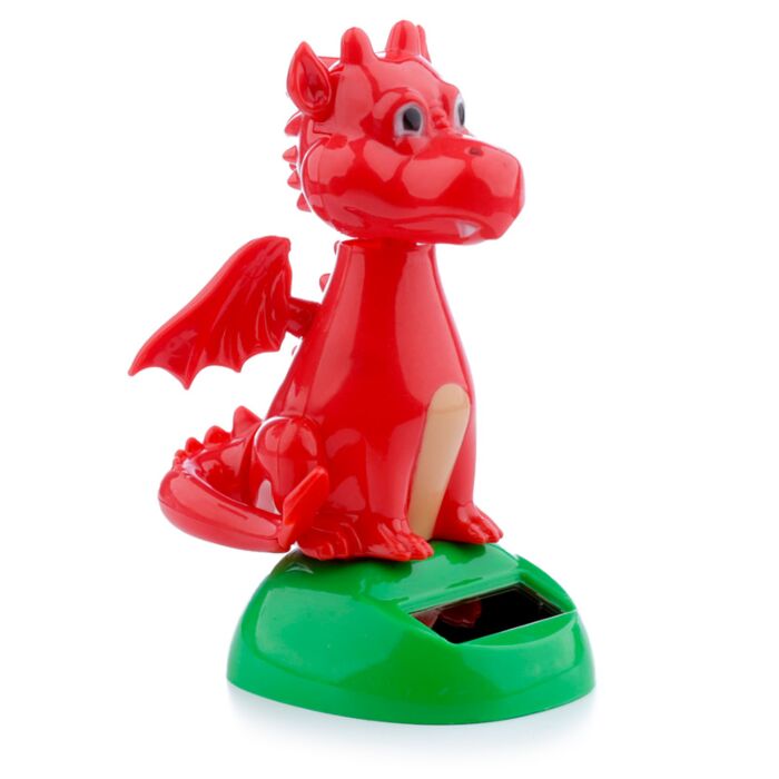 Wales Welsh Dragon Walisischer Drache Solar Pal Wackelfigur
