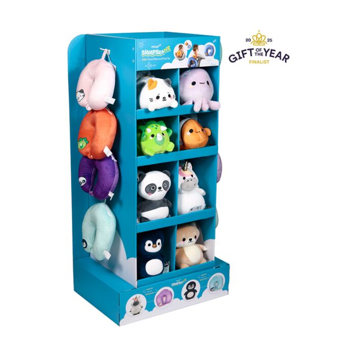 Swapseazzz Reisekissen & Stofftier 8 Fächer FSDU-Displayeinheit