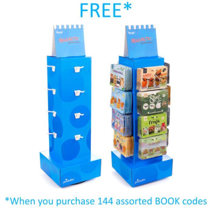 Magnetische Lesezeichen Rotierendes FSDU-Displayeinheit mit 16 Haken unbefüllt