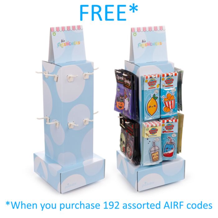 Rotierendes FSDU-Display mit 16 Haken für Lufterfrischer unbefüllt