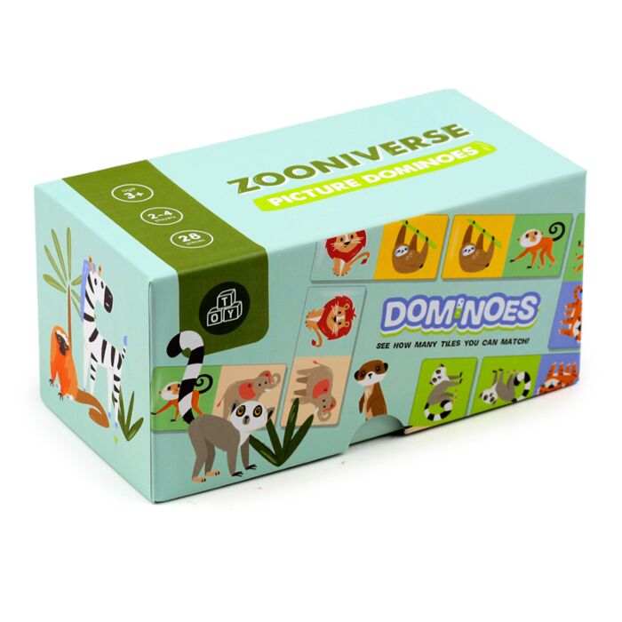 Zooniverse Zootiere Domino-Spiel für Kinder