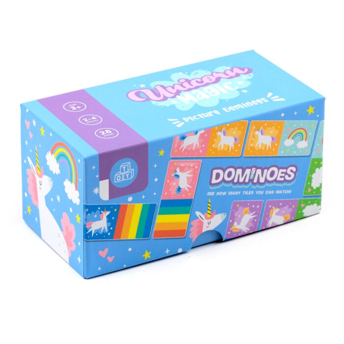 Unicorn Magic Einhorn Domino-Spiel für Kinder
