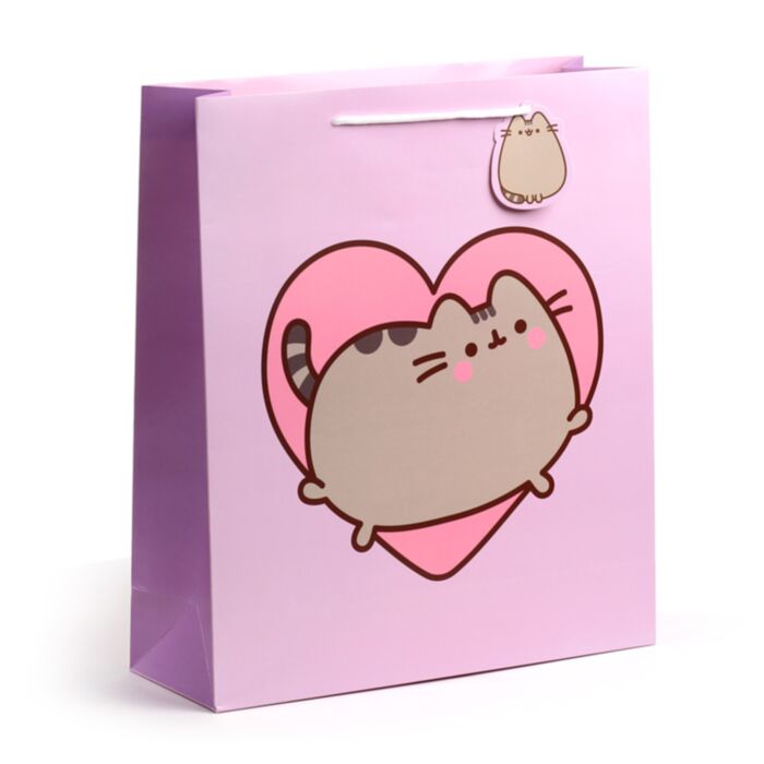Pusheen the Cat Katze Herz Geschenktüte (XL)