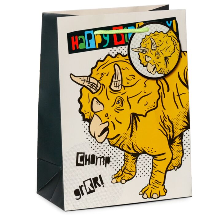 Dinosauria Dinosaurier Happy Birthday Geburtstag Geschenktüte (M)