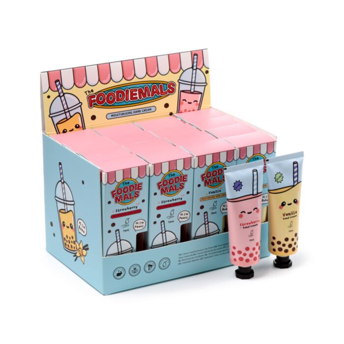 Foodiemals Bubble Tea Handcreme 75ml - Erdbeere & Vanille