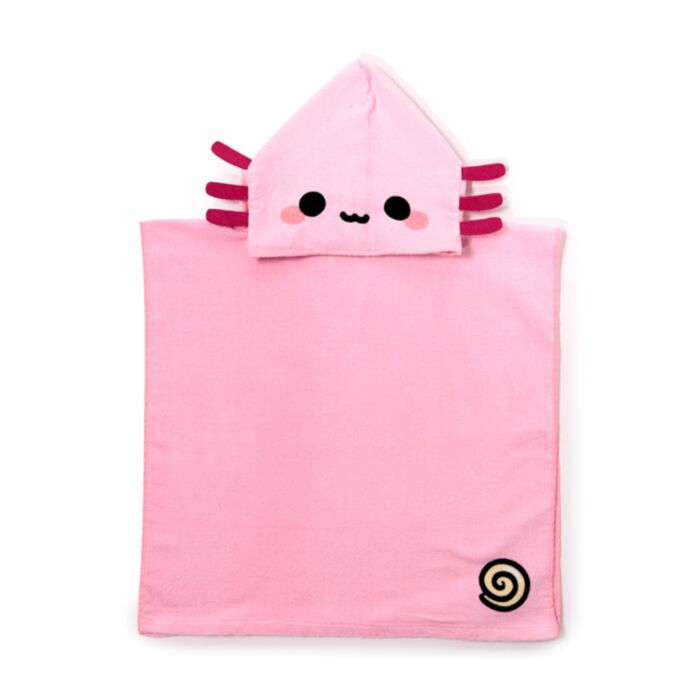Adoramals Wild Wildtiere Maddie the Axolotl  Kinderhandtuch mit Kapuze