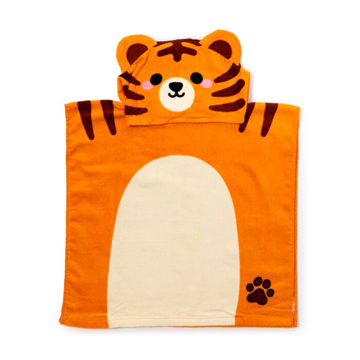 Adoramals Wild Wildtiere Alfie the Tiger Kinderhandtuch mit Kapuze