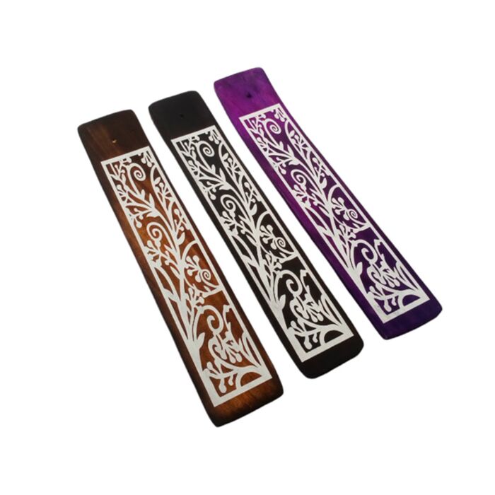 Mangoholz Räucherstäbchenhalter mit Zweigmuster