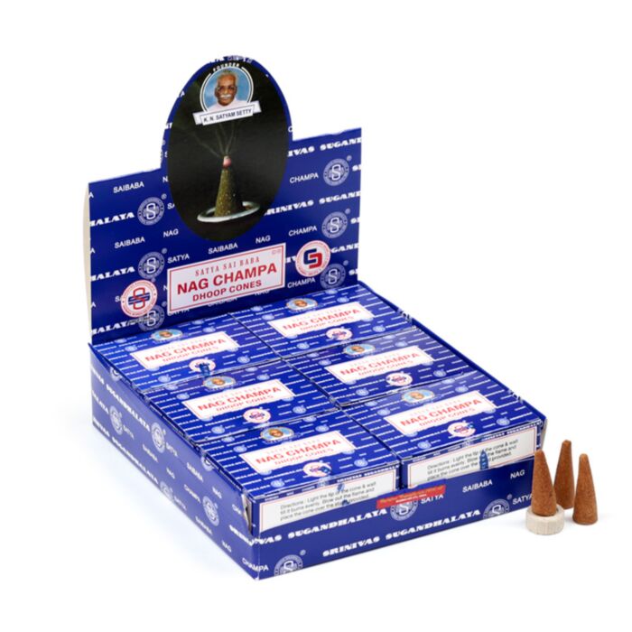 01431 Satya Sai Baba Nag Champa Dhoop Räucherkegel