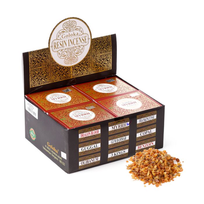 Goloka Räucherstäbchen Harz Myrrhe 30g