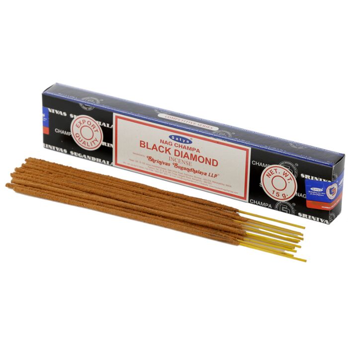 01346 Satya Schwarzer Diamant Nag Champa Räucherstäbchen