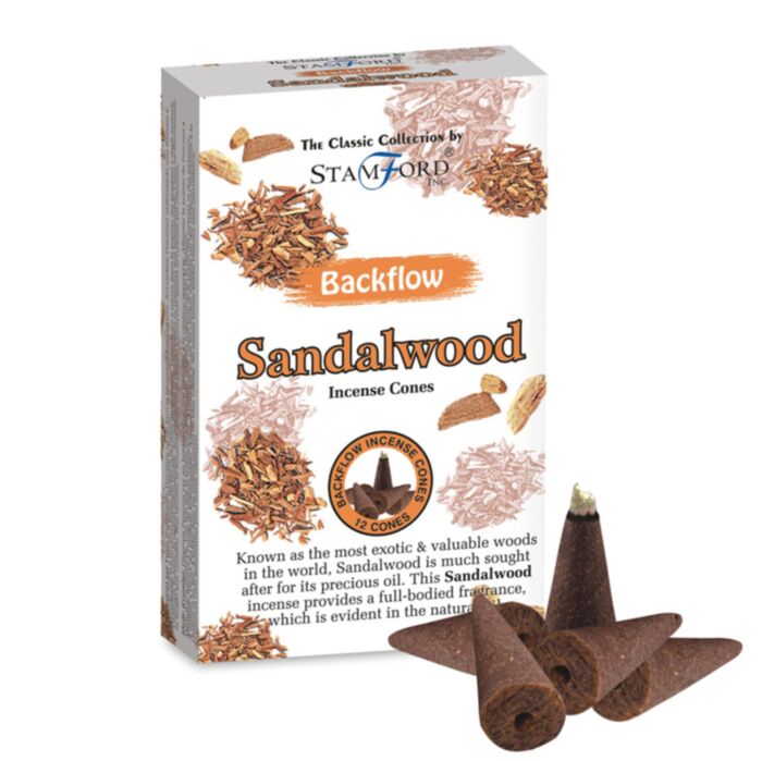 37430 Stamford Rückfluss Räucherkegel - Sandelholz