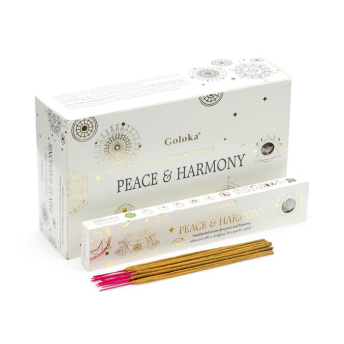 Goloka Manifestations Frieden & Harmonie Sandelholz & Bergkristall Gemstone Set