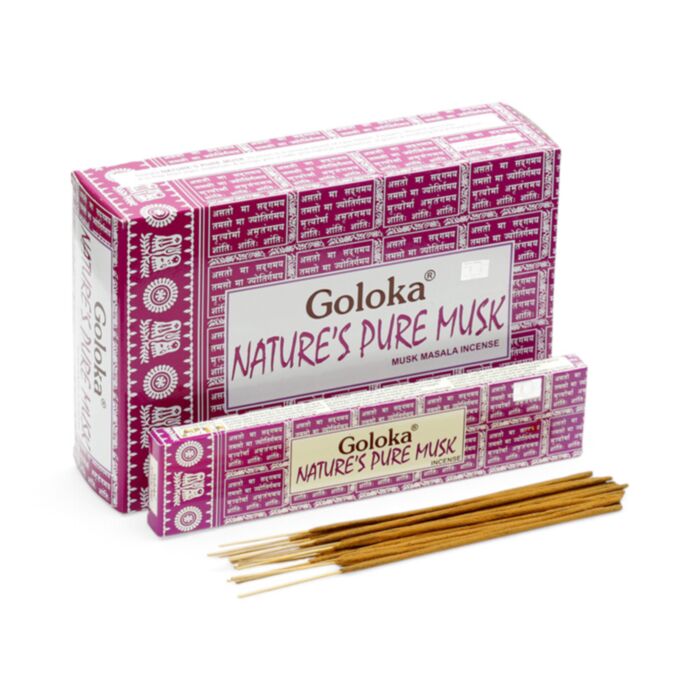 Goloka Nature's Musk Moschus Räucherstäbchen