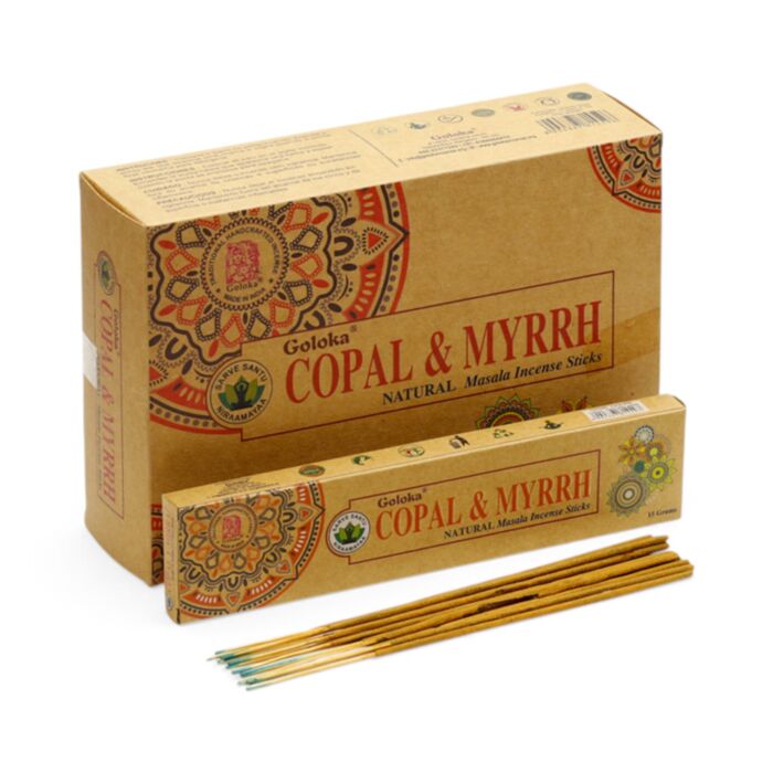 Goloka Organika Kopal & Myrrhe Räucherstäbchen
