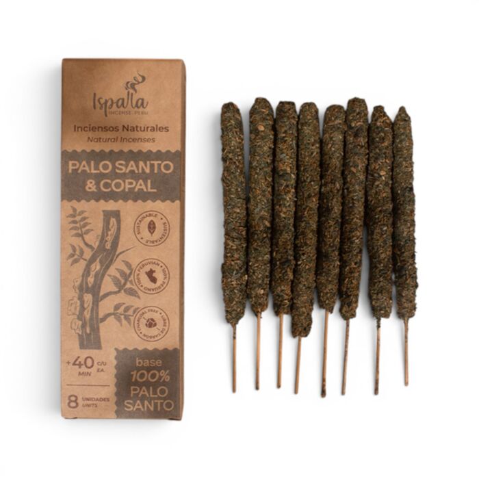 Ispalla Peruanische Palo Santo & Copal extra-dicke Räucherstäbchen