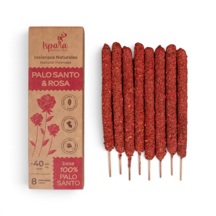 Ispalla Peruanische Palo Santo & Rose extra-dicke Räucherstäbchen
