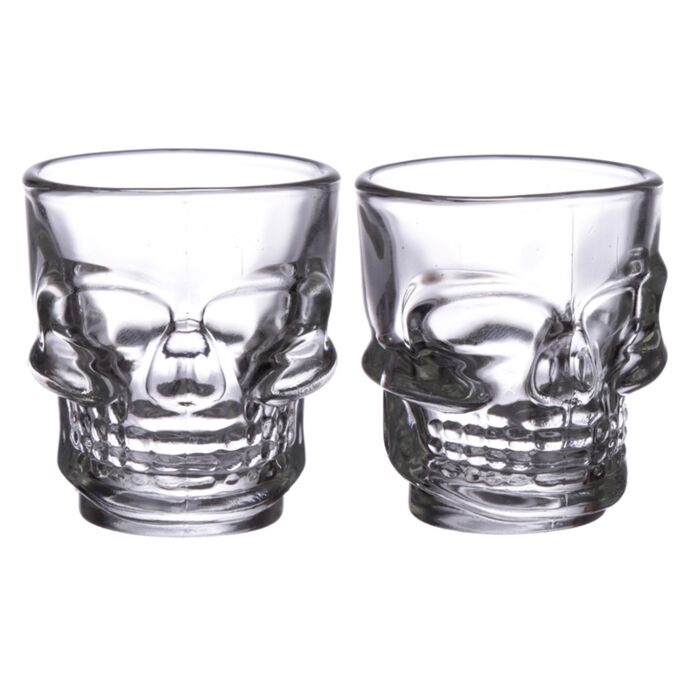 Skulls & Roses Totenkopf & Rosen Schnapsgläser 2er-Set 60ml