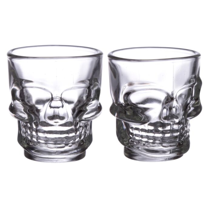 Skulls & Roses Totenkopf & Rosen Schnapsgläser 2er-Set 60ml
