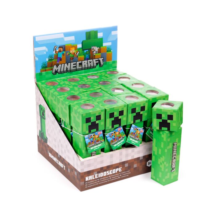 Minecraft Creeper Kaleidoskop in geformter Behälter