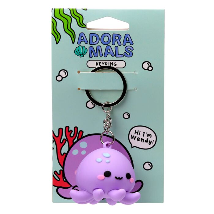 Adoramals Ocean Meerestiere Wendy the Octopus Krake 3D PVC-Schlüsselanhänger