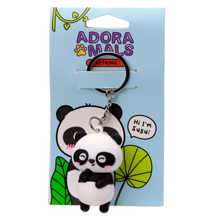 Adoramals Susu the Panda 3D PVC-Schlüsselanhänger
