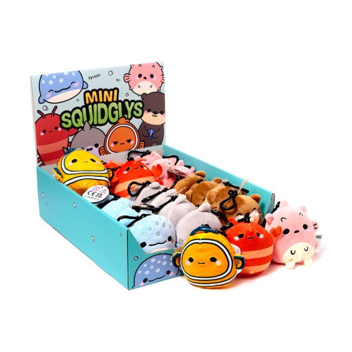 Squidglys Adoramals Sealife Meeresleben Plüsch-Schlüsselanhänger