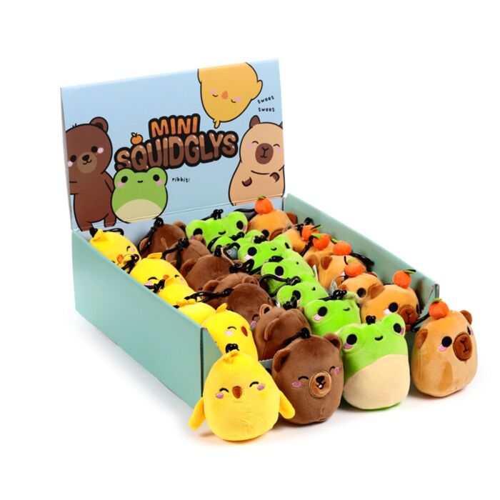 Squidglys Adoramals Plüsch Mini-Schlüsselanhänger