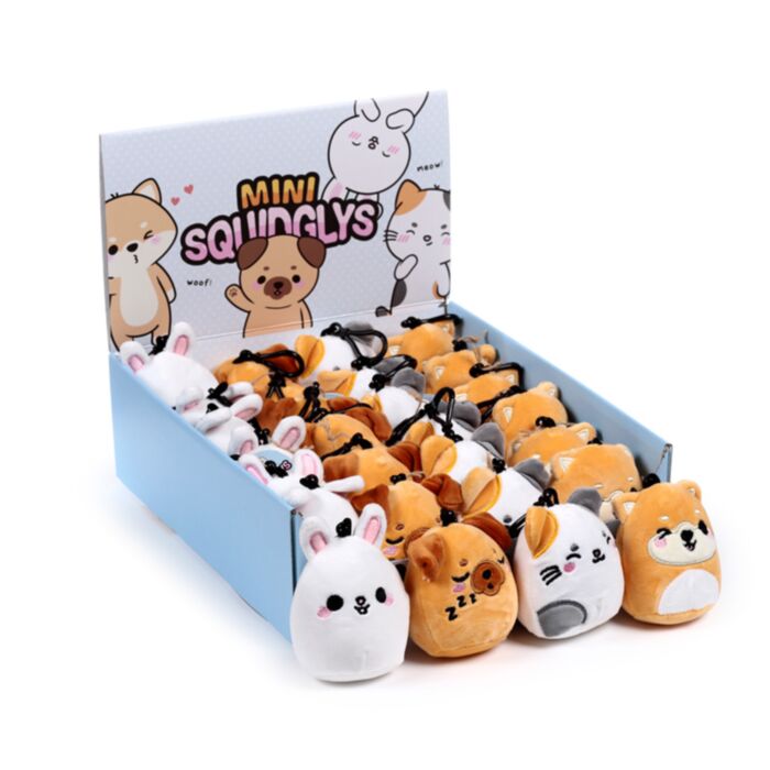 Squidglys Adoramals Pets Haustiere Plüsch Mini-Schlüsselanhänger