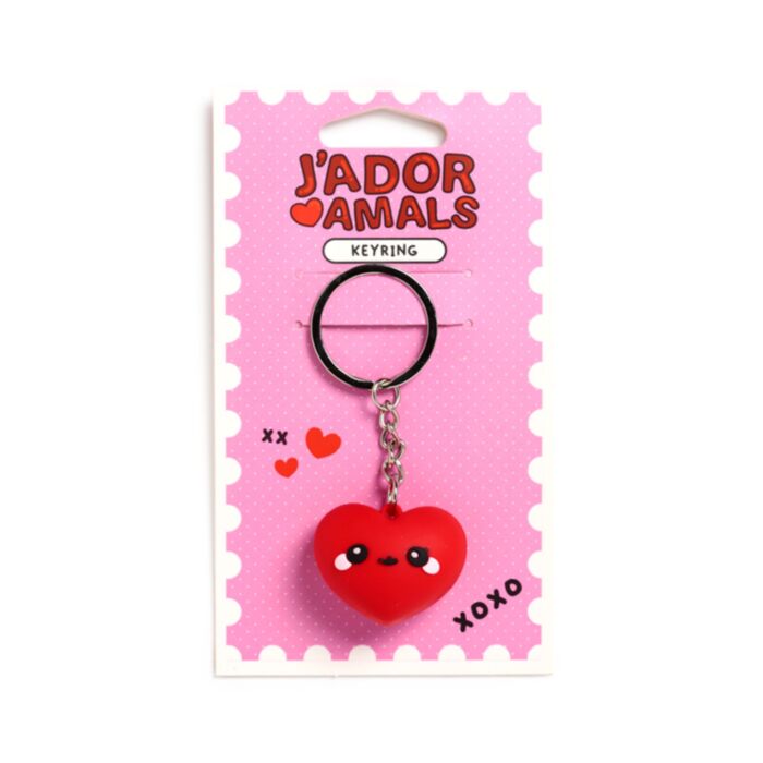 J'Adoramals Heart Herz 3D PVC-Schlüsselanhänger