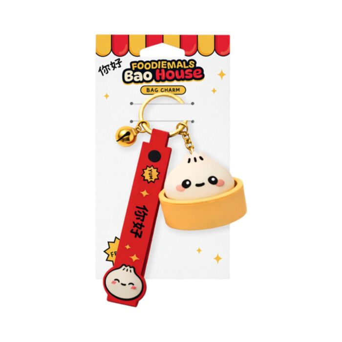 Foodiemals Bao House Bao Bun Taschen- und Schlüsselanhänger