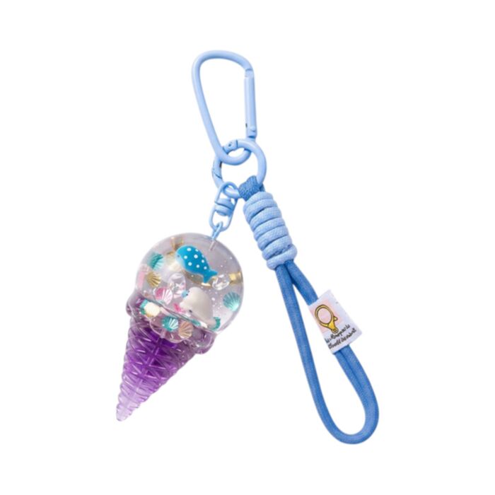 QuirKeys Eiscreme Liquid-Effekt Taschen- und Schlüsselanhänger