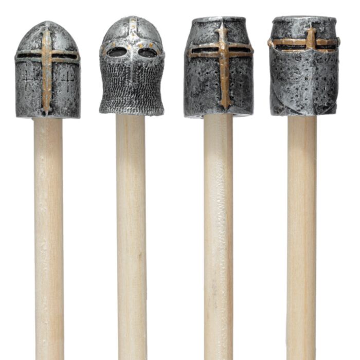 Mittelalter Ritter Bleistift mit Helm-Topper