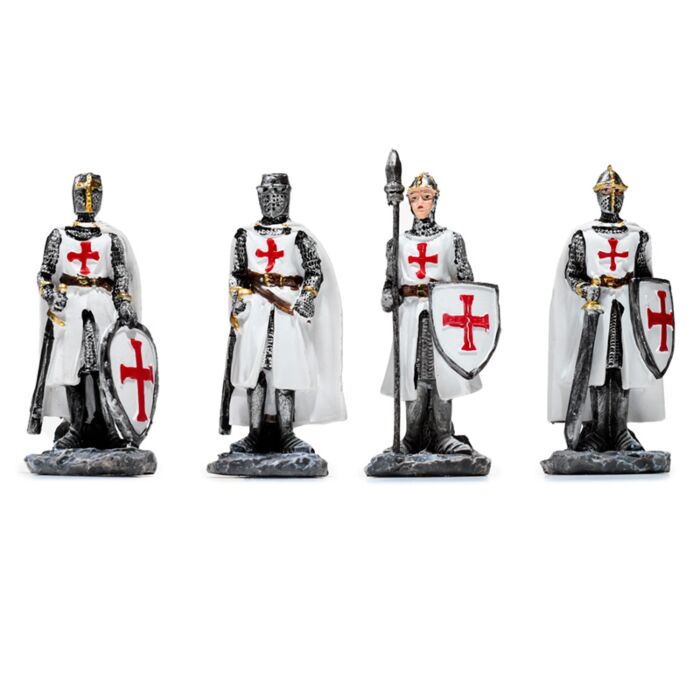 Mittelalter Kreuzritter Ritter Figur