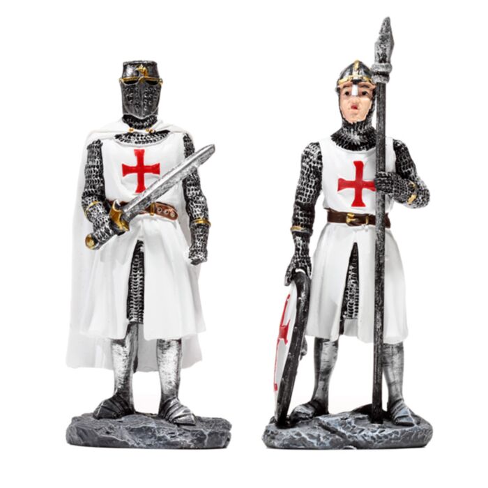 Mittelalter Kreuzritter Ritter Krieger Figur