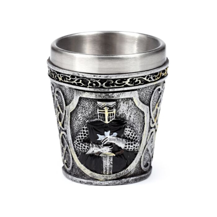 Schwarzer Ritter Dekoratives Schnapsglas 