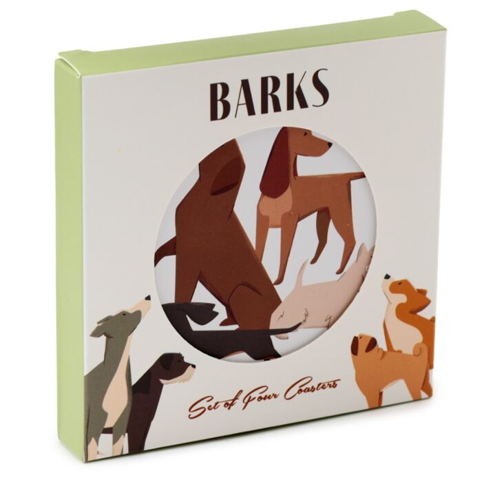 Barks Hund Untersetzer 4er-Set