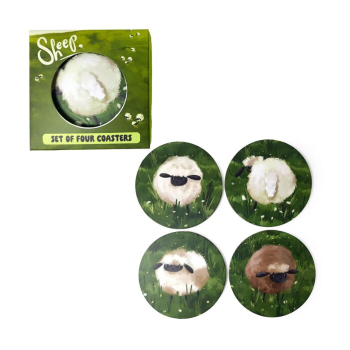Sheep Schafe Korkuntersetzer 4er-Set 