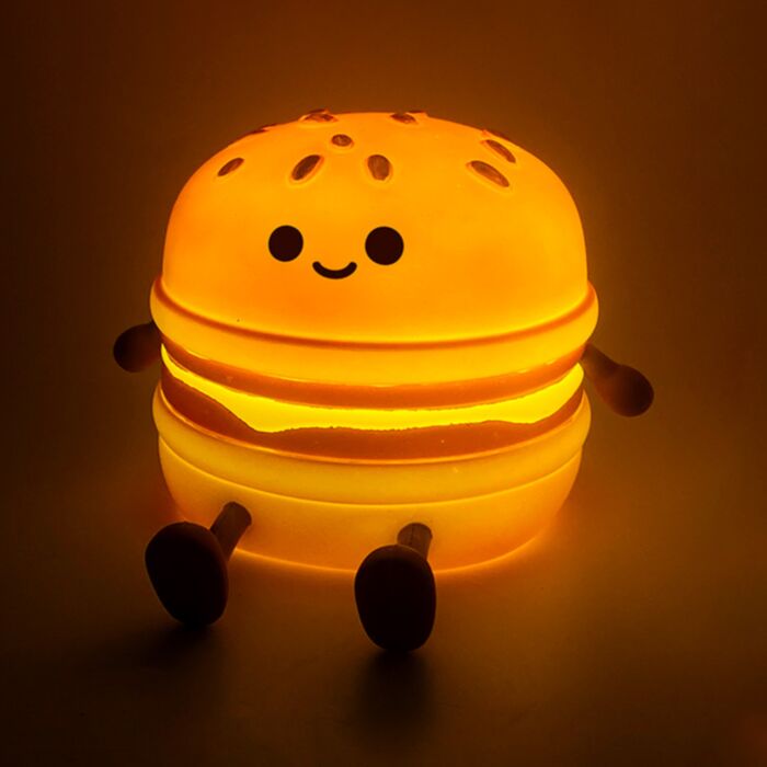 Foodiemals Hamburger LED-Nachtlicht