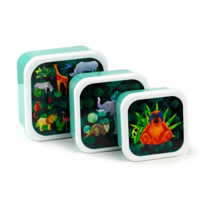 Animal Kingdom Tierwelt Lunch Box Brotdosen 3er Set S/M/L 