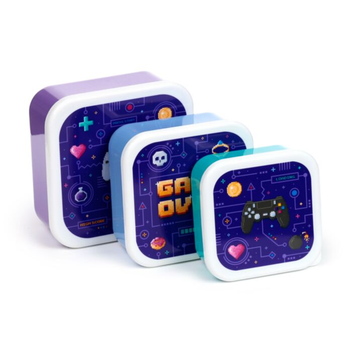 Game Over Lunchboxen Brotdosen 3er-Set M/L/XL 