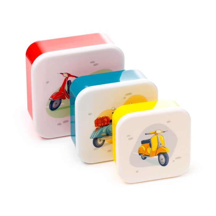 Scooter Lunchboxen Brotdosen 3er-Set M/L/XL 