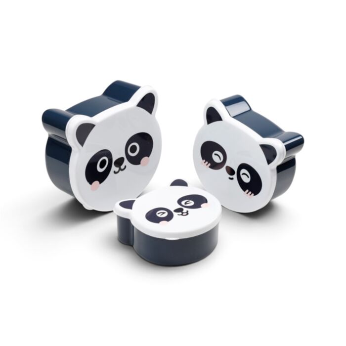 Adoramals Pandaform Lunchboxen Brotdosen 3er-Set