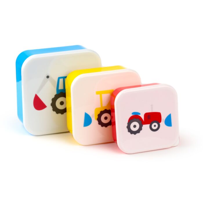 Little Tractors Traktoren Trecker Lunchboxen Brotdosen 3er-Set M/L/XL